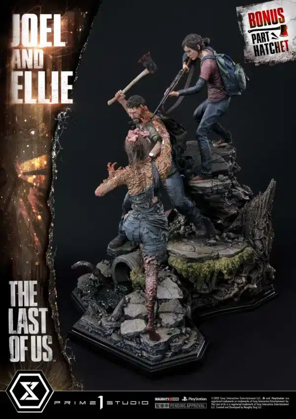 The Last of Us Prime 1 Statue Ultimate Premium Masterline Joel x Ellie Licensed Resin Statue 3