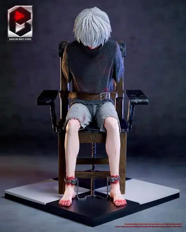 Tokyo Ghoul BW Studio Kaneki Ken Sitting Resin Statue 1 jpg