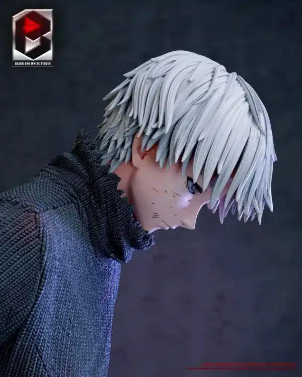 Tokyo Ghoul BW Studio Kaneki Ken Sitting Resin Statue 3 jpg