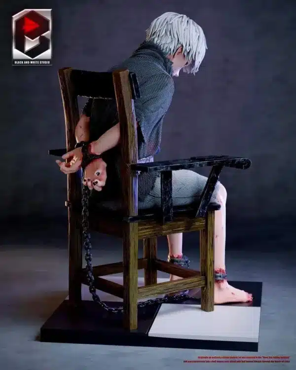 Tokyo Ghoul BW Studio Kaneki Ken Sitting Resin Statue 4 jpg