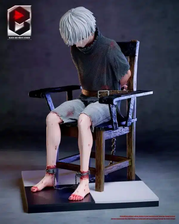 Tokyo Ghoul BW Studio Kaneki Ken Sitting Resin Statue 5 jpg