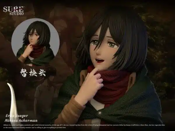 Attack on Titan Sure Studio Eren x Mikasa V2 Resin Statue 2 jpg