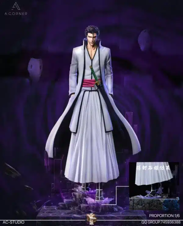 Bleach AC Studio Aizen Sousuke Resin Statue 3 jpg