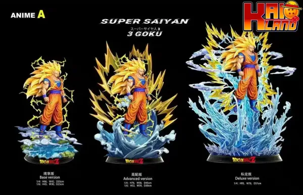 Dragon Ball BUU Studio SS3 Goku Resin Statue 3