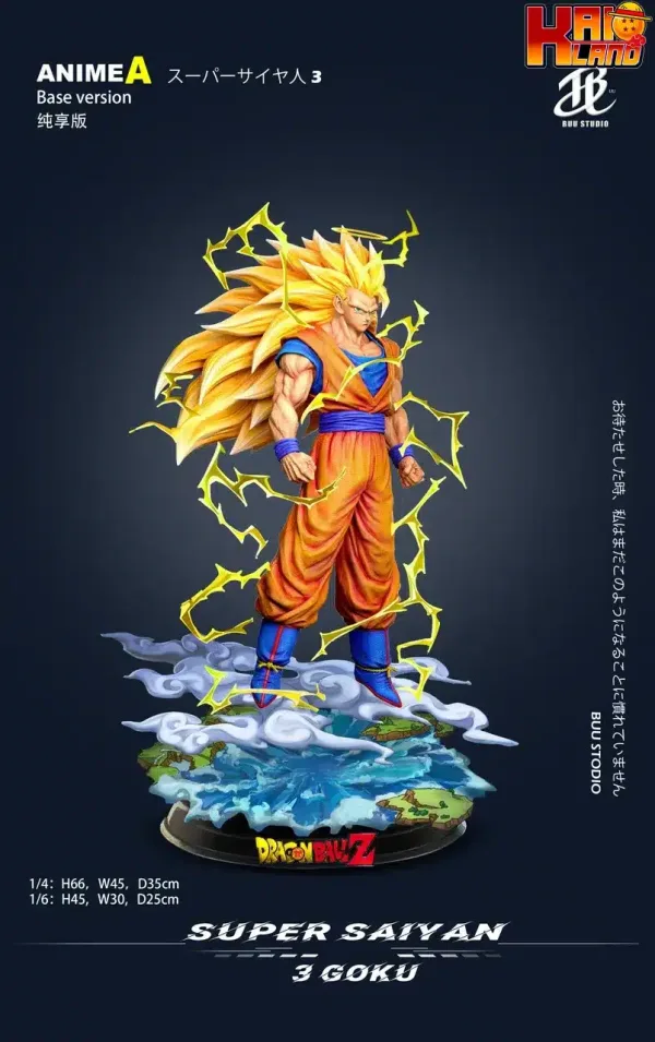 Dragon Ball BUU Studio SSJ3 Goku Resin Statue 3 2 jpg