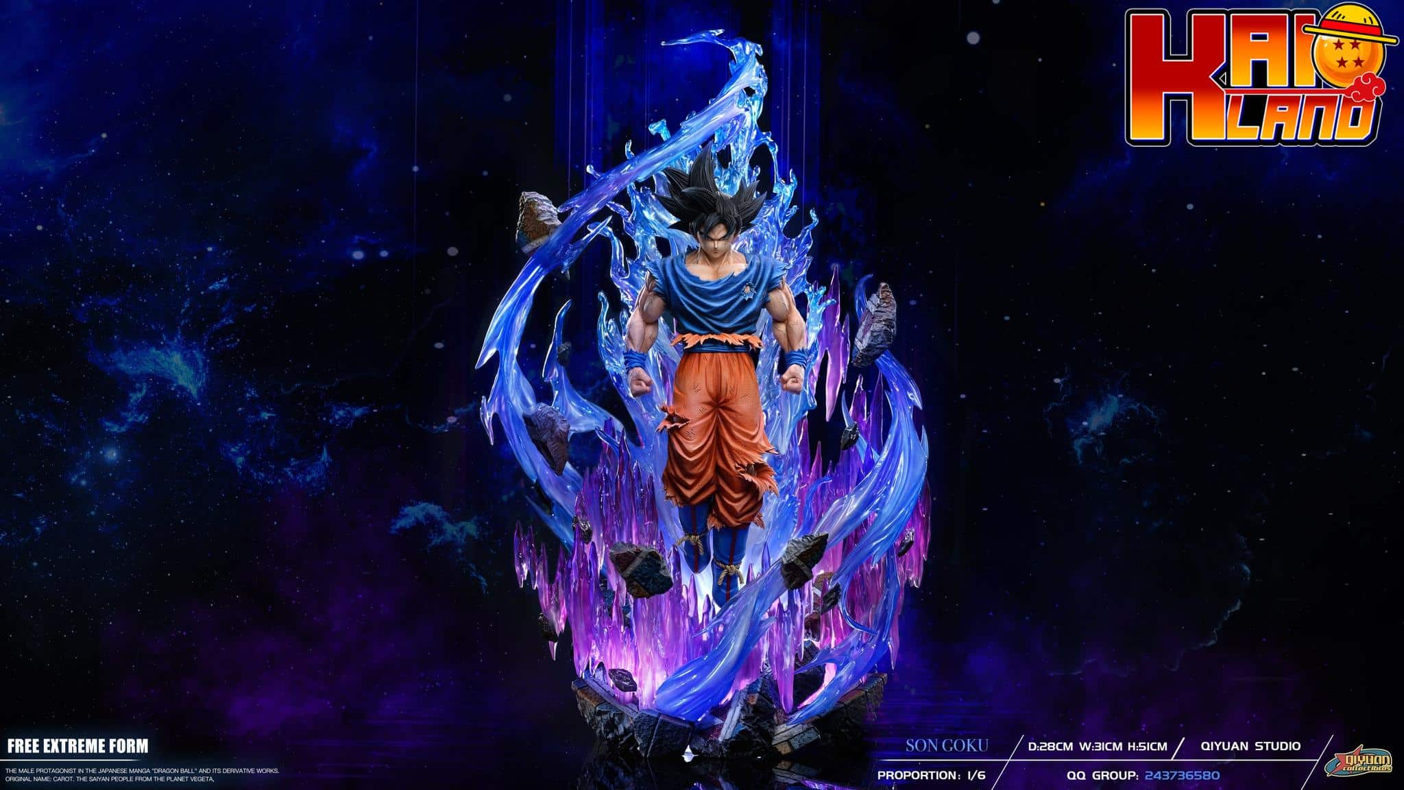 Dragon Ball QiYuan Studio UI Goku Resin Statue - Kaioland