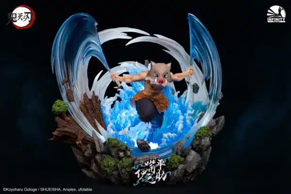 Kimetsu No Yaiba Infinity Studio Hashibira Inosuke Licensed Resin Statue 1 jpg