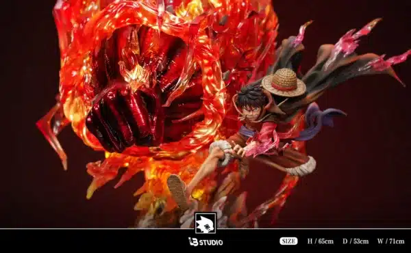 One Piece LB STUDIO Monkey D Luffy Red Roc Resin Statue 4 jpg