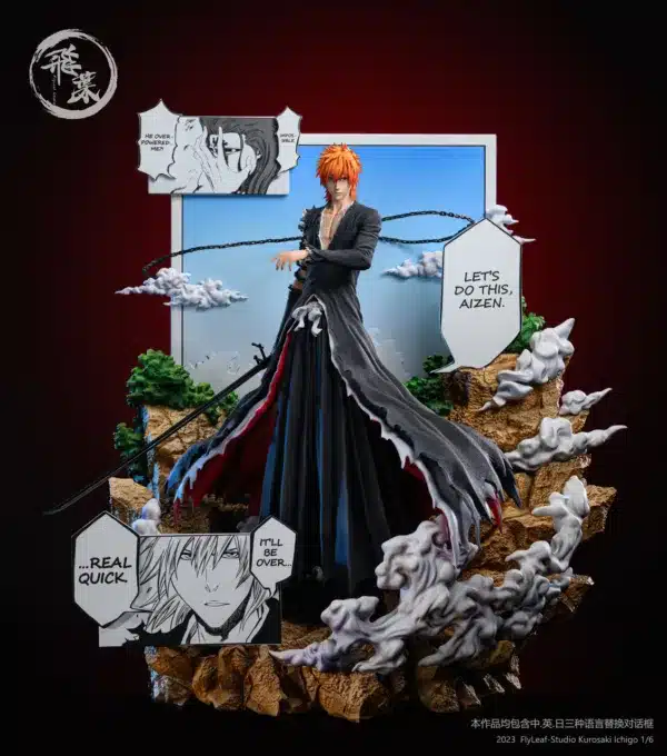 Bleach FlyLeaf Studio Comic Version Ichigo Resin Statue 1 jpg