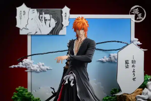 Bleach FlyLeaf Studio Comic Version Ichigo Resin Statue 3 jpg