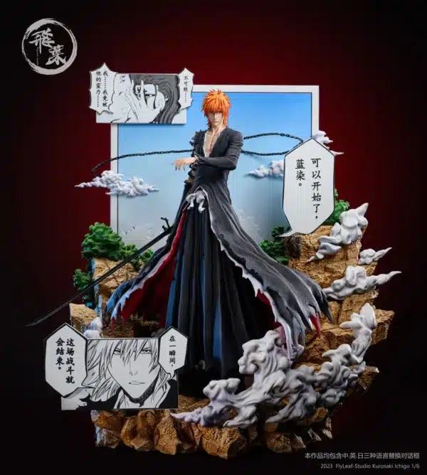 Bleach FlyLeaf Studio Comic Version Ichigo Resin Statue 5 jpg