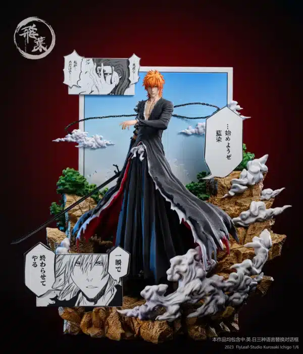 Bleach FlyLeaf Studio Comic Version Ichigo Resin Statue 6 jpg