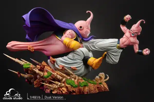 Dragon Ball Clouds Studio Fat Buu Vs Kid Buu Battle Resin Statue 1 jpg