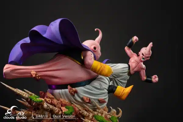 Dragon Ball Clouds Studio Fat Buu Vs Kid Buu Battle Resin Statue 6 jpg