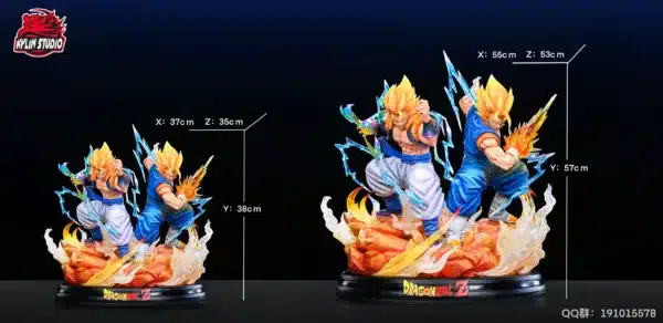 Dragon Ball Kylin Studio Vegito x Gogeta Resin Statue 7 scaled