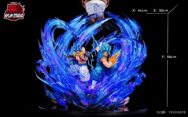 Dragon Ball Kylin Studio Vegito x Gogeta Resin Statue1 scaled