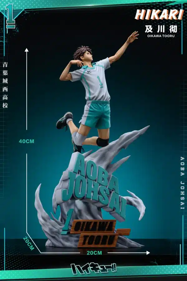 Haikyu Hikari Studio Toru Oikawa Resin Statue 7 scaled