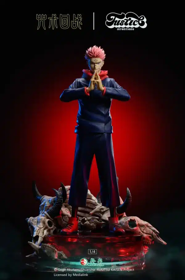 Jujutsu Kaisen Justice Intentions Studio Ryomen Sukuna Licensed Resin Statue 2 scaled