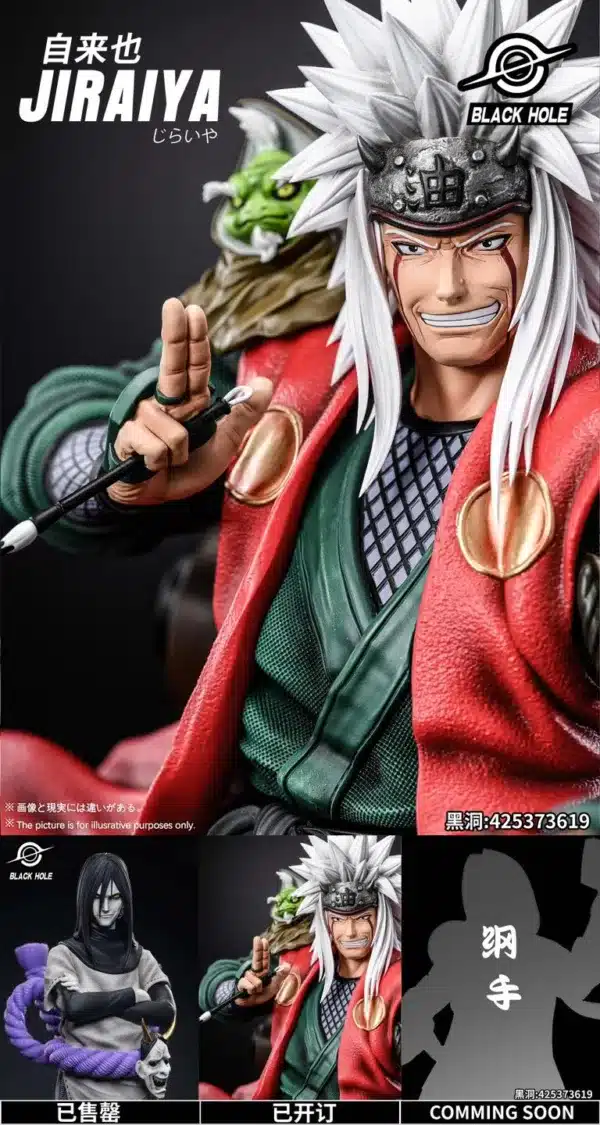 Naruto Black Hole Studio Jiraiya Resin Statue 6 jpg