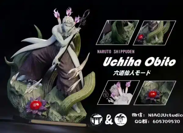 Naruto Niaoju x Clown Studio Six Paths Obito Resin Statue 2 jpg