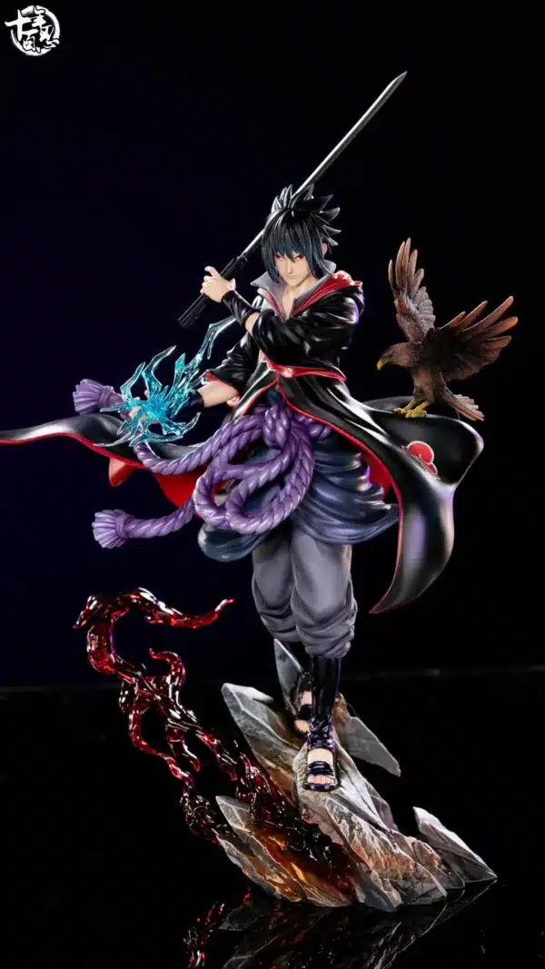 Naruto SNBR Studio Sasuke Akatsuki Resin Statue 1 jpg