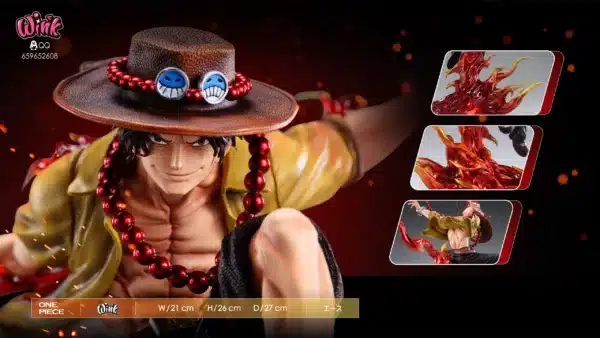 One Piece Wink Studio Ace Resin Statue 6 scaled