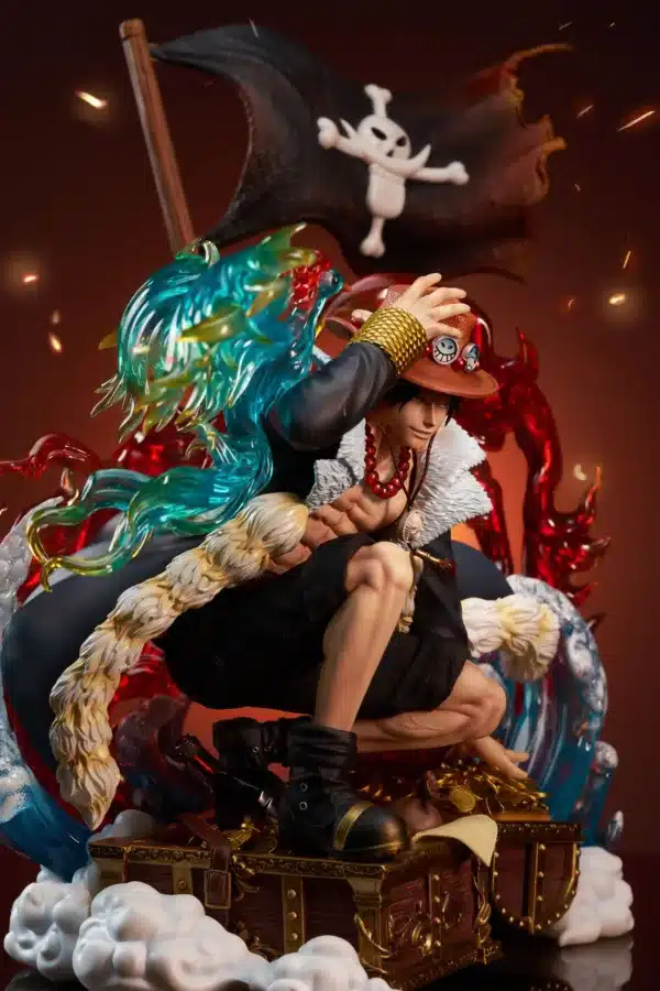 One Piece Yao Meng Meng Studio Portgas D Ace Resin Statue 3 scaled