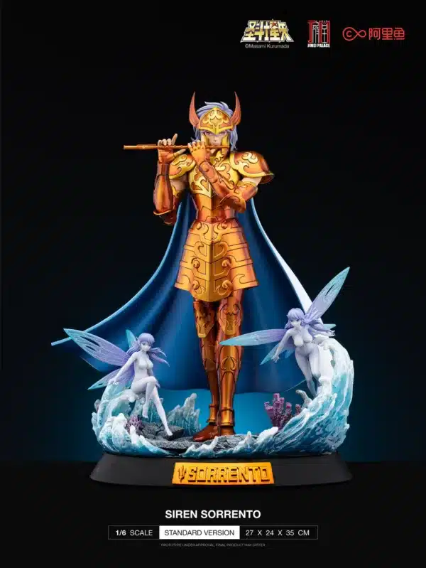 Saint Seiya Jimei Palace Siren Sorrento Licensed Resin Statue 1 jpg