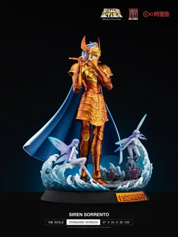 Saint Seiya Jimei Palace Siren Sorrento Licensed Resin Statue 4 jpg