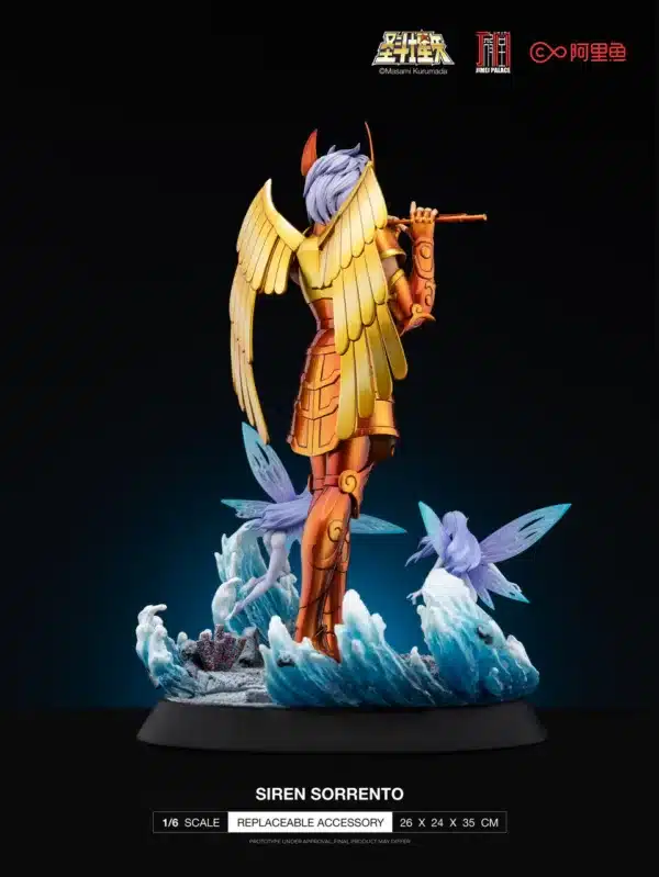 Saint Seiya Jimei Palace Siren Sorrento Licensed Resin Statue 5 jpg