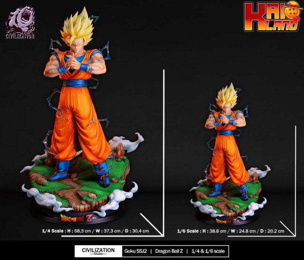 Dragon Ball Civilization Studio Super Saiyan 2 Resin Statue 7