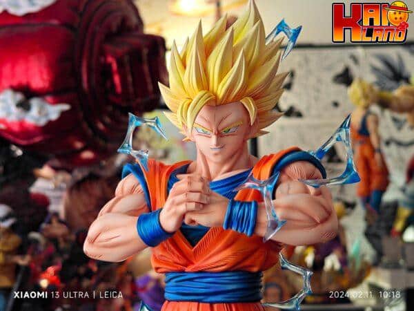 Dragon Ball Civilization Studio Super Saiyan SS2 Resin Statue 3