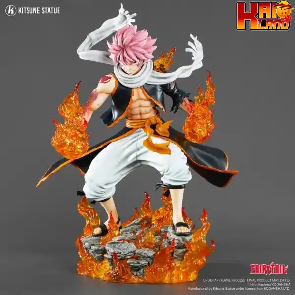 Fairy Tail Kitsune Studio Natsu Dragneel Licensed Resin Statue 6