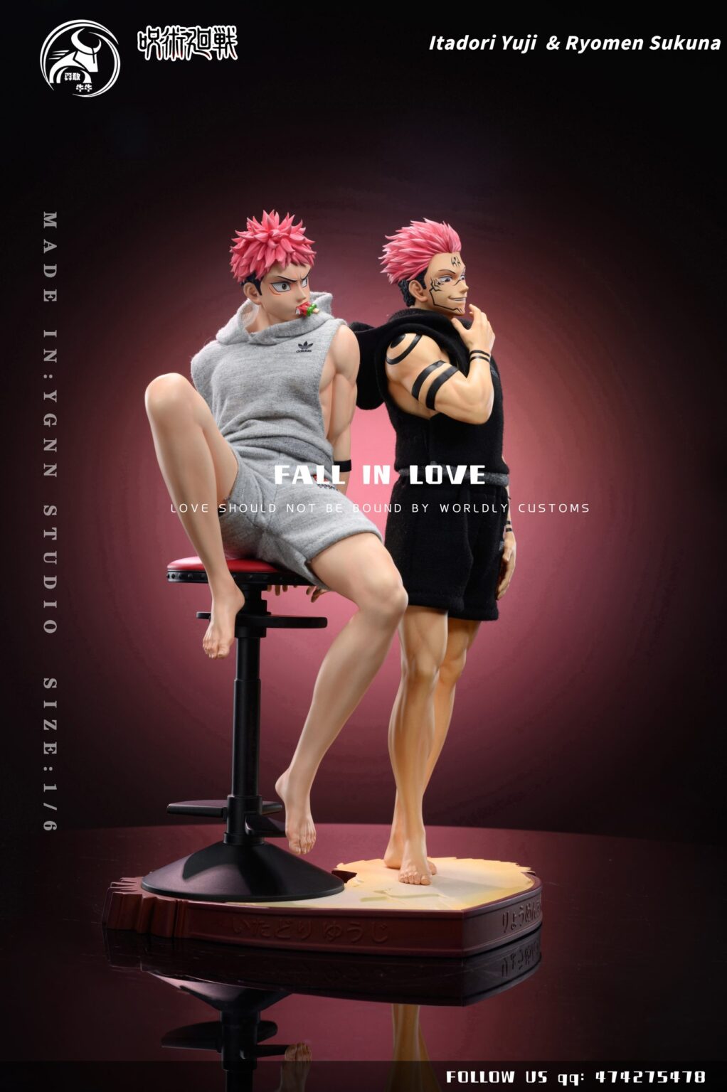 Jujutsu Kaisen YGNN Studio Yuji Itadori X Ryomen Sukuna Resin Statue ...