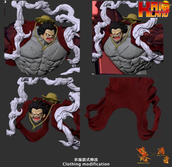 One Piece More Fun x Monkey D Studio Gear 4 Luffy Resin Statue 5