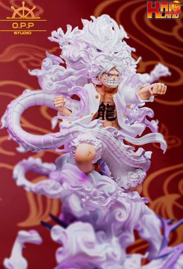 One Piece OPP Studio Dragon Year Nika Luffy Resin Statue 3