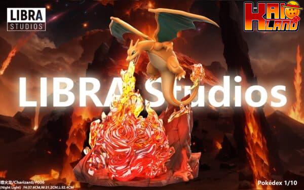 Pokemon LIBRA Studio Charizard Flamethrower Resin Statue 2