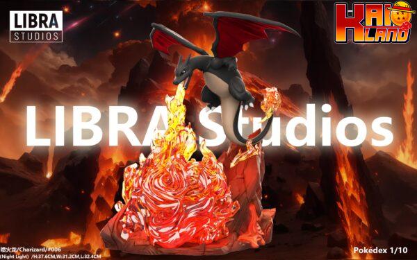 Pokemon LIBRA Studio Charizard Flamethrower Resin Statue 3