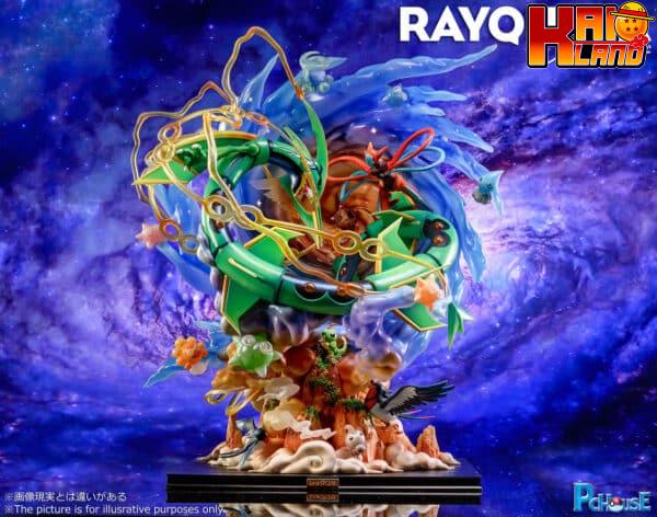 Pokemon PC House studio Rayquaza Resin Statue 1