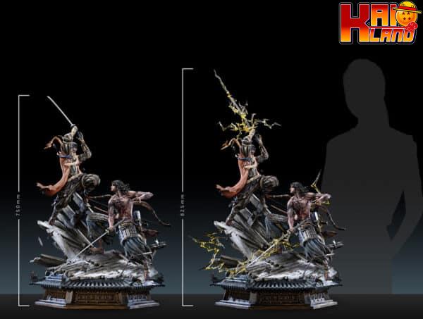 Shadows Die Twice Bard x Corgi Progkit Studio Sekiro Vs Genichiro Ashina Resin Statute 2