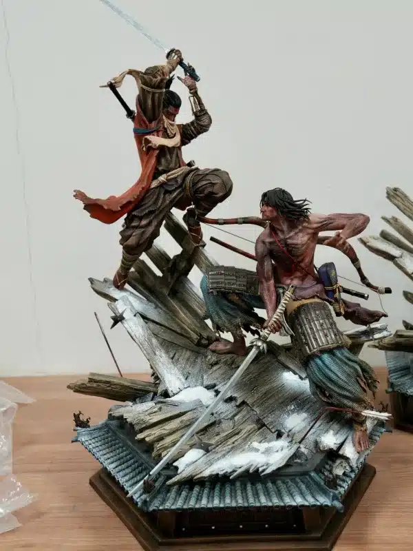 Shadows Die Twice Bard x Corgi Progkit Studio Sekiro Vs Genichiro Ashina Resin Statute 4 1 jpg