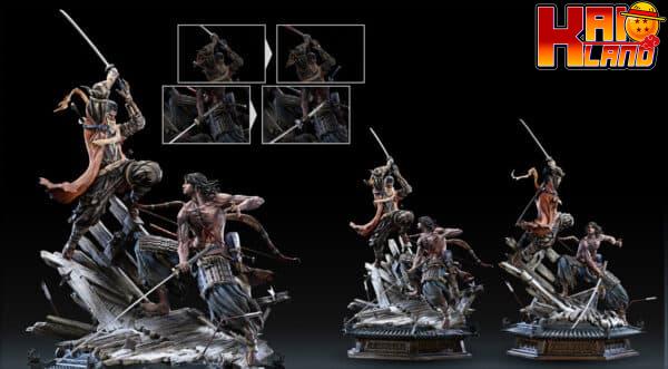 Shadows Die Twice Bard x Corgi Progkit Studio Sekiro Vs Genichiro Ashina Resin Statute 6