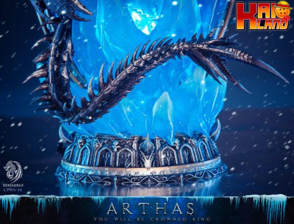 Warcraft Lich King Arthas Menethil Leviathan Studio Arthas Menethil Resin Statue 6