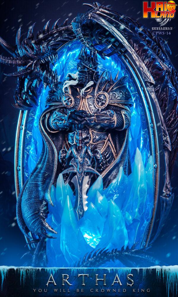 Warcraft Lich King Arthas Menethil Leviathan Studio Arthas Menethil Resin Statue 8