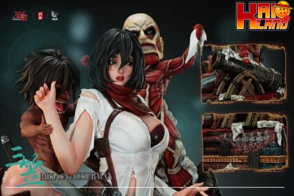 Attack on Titan Shengge studio x Chiyan studio x TOC Studio Mikasa Ackerman Resin Statue 2