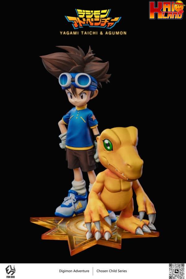 Digimon Funbox Studio Yagami Taichi x Agumon Resin Statue 1