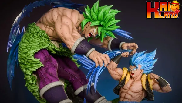 Dragon Ball KD Collectibles SS Blue Gogeta Vs Broly Resin Statue 4 scaled