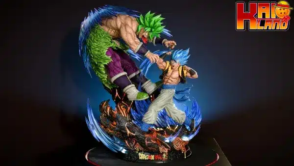 Dragon Ball KD Collectibles SS Blue Gogeta Vs Broly Resin Statue 6 scaled