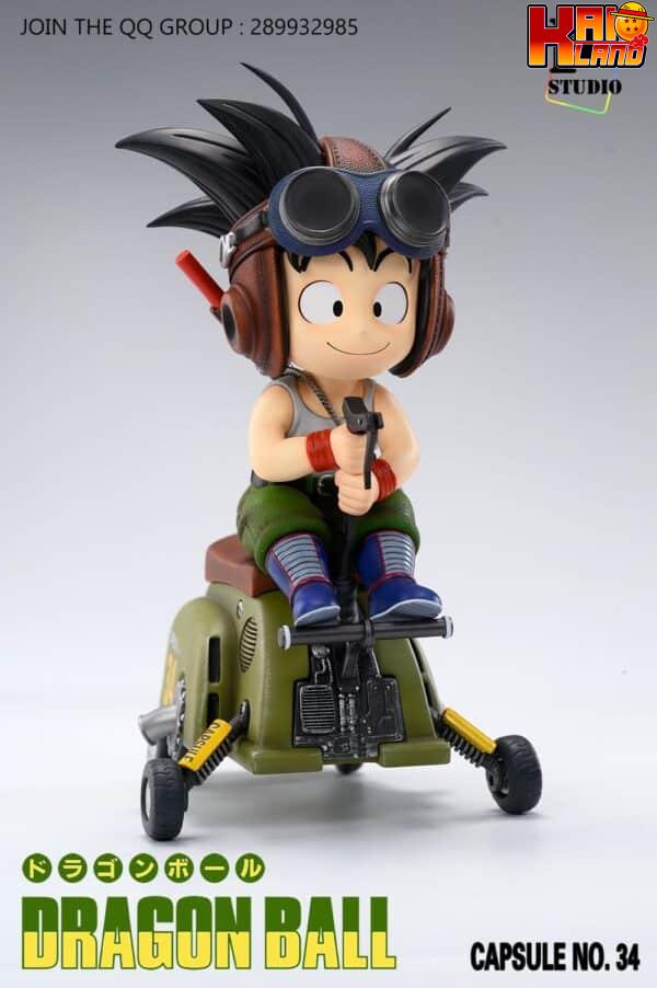 Dragon Ball Poker Studio Capsula N34 Little Goku Resin Statue 4