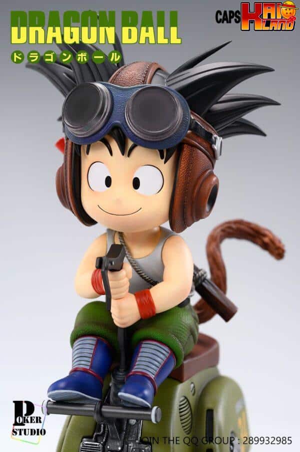 Dragon Ball Poker Studio Capsula N34 Little Goku Resin Statue 5